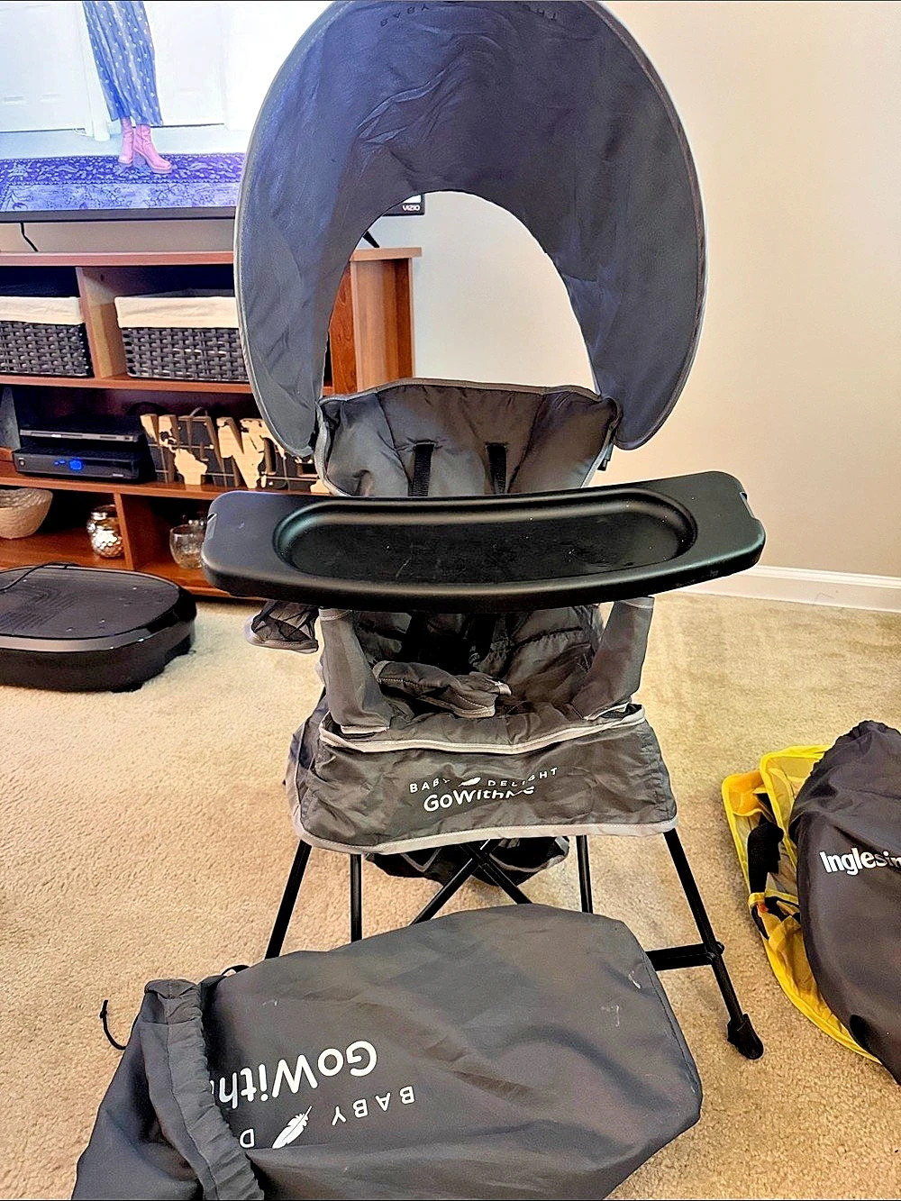 GoWithMe portable baby seat Black